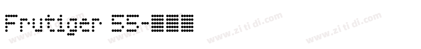 Frutiger 55字体转换